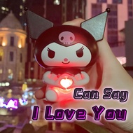 Cute Kuromi Doll Heart Toy saying I Love You Doll Gift for Girlfriend Decorative Toys