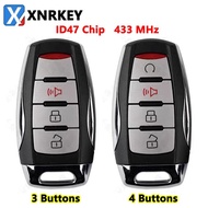 Xrnkey 3/4B Kunci Jarak Jauh Pintar Tanpa Kunci Mobil ID47 Chip
