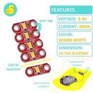 5pcs - 0805 SMT Cool White LED Module