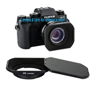 JJC Dedicated Black Metal Square Bayonet Lens Hood for Fujinon XF35mmF2 R WR XF23mmF2 R WR, Fuji 35m
