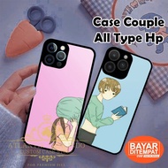 Hardcase 2D - Anime Couple Image Animation Romantic Couple Character Abstract Funny All Type Smartphone Iphone &amp; Android - Casing Hp - Custom Case - For All Types Of Hp - Oppo - Vivo - Xiaomi - Redmi - Samsung - Realme - Infinix