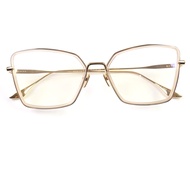 未使用商品 ▼ DITA DTX196 BEHCKA顏色鏡片眼鏡，眼鏡，金色淨CLEAR鏡片：黃色，55□18-145，示範鏡片，日本製造，男士。