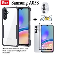 Samsung A05S anti-fall mobile phone case For Samsung A 05S A0 5S tempered glass film + lens film