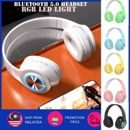 🔥READY STOCK🔥 Macaron Comfortable Headset Bluetooth 5.0 Wireless Portable Online Gaming Class Trendy