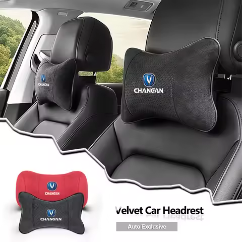 Suede Headrest Car Breathable Memory Foam Neck Pillow For Changan CX70 CS75 CS15 F70 Alsvin UNI-T Hu