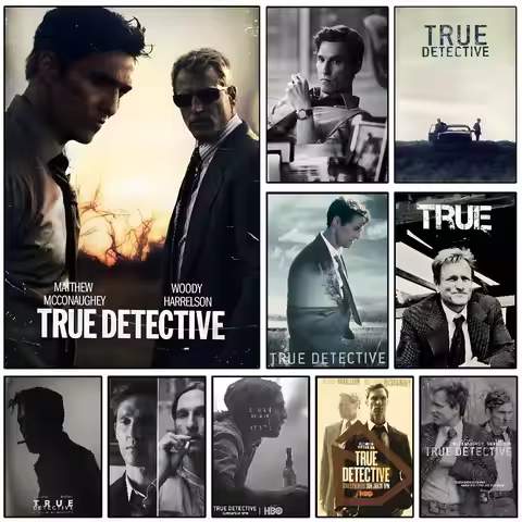 Classic Movie T-True D-Detective Poster Art With Prints Home Bedroom Living Room Decoration Gift