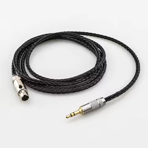 16 Core 99% 7N OCC 3.5MM Stereo to mini XLR Earphone Cable For AKG Q701 K702 K271 K272 K240 K141 K71