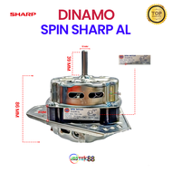 { TERMURAH } DINAMO SPIN SHARP ALUMUNIUM  | DINAMO PENGERING SHARP | DINAMO MESIN CUCI 2TABUNG SHARP