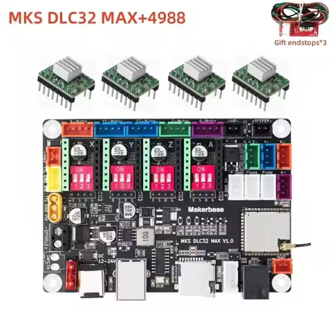 GRBL 32 bit ESP32 controller MKS DLC32 MAX expansion card 4 axis CNC shield breakout board engraving