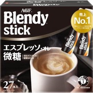AGF - Blendy Stick 即溶意式濃縮咖啡沖劑 (微糖) 6.2g x 27條 - 76412 (平行進口)
