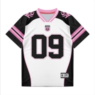HYS  Fashion Women's Tshirts Trendy Popular V-neck jersey customized name and number Loose Sports Ts