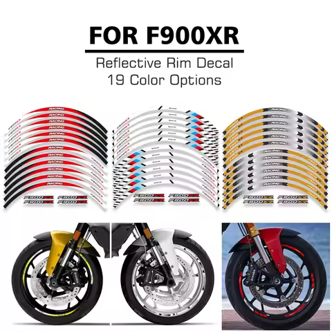 For BMW F900XR F900 XR F 900 XR f900xr Motorcycle Wheels Sticker Rim Tire Reflective Stripe Accessor