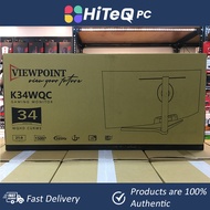 HiteqPC | Viewpoint K34WQC 34" Curved 165Hz Gaming Monitor