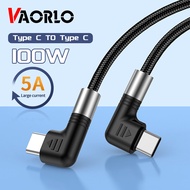 VAORLO 90 Degree Charging Cable 0.5M/1M/2M/3M Type C Cable 100W USB C to USB C Cable PD 30W Type C to Lightning Charger Cord Compatible with iPhone 14 OPPO Samsung Galaxy S21 MacBook Air2020 iPad Pro 2018/2020