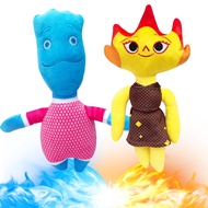 SmallBos Elemental Plush, Ember Plush, Wade Plush, Movie Surrounding Cartoon Figure Stuffed Animal, 