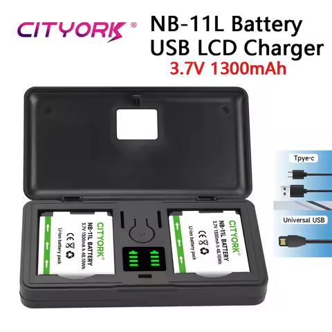 NB-11L NB11L NB 11L Battery with Charger Case For Canon PowerShot A2300 A2600 A2400 A3400 A3500 A400