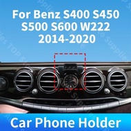 Car Phone Holder Wireless Charger 360 Rotation For Benz S400 S450 S500 S600 W222 2014-2020 For Car A