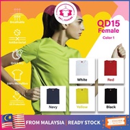 Oren Sport 100%Microfiber round neck plain tee Baju Perempuan/Baju kosong/Female/sport wear /quick d