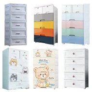 [SG SELLER] 3/4/5/6 Tier Storage Cabinet - Plastic Storage Box Drawer/ Wardrobe Organizer/ Container/ Rack