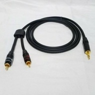 DY123 - Canare Audio Aux Cable 1mtr Jack 3.5mm Stereo To RCA Nakamichi Male