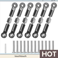 6Pcs Adjustable Metal Linkage Pull Rod Front /Rear Servo Link for  A949 A959 A969 A979 K929 RC Car U