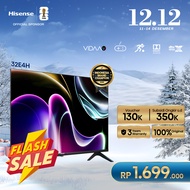 Hisense 32 inch - 32E4H Vidaa U5 system - Smart TV HD - Bezelless Design - Dolby Audio - Youtube/Net