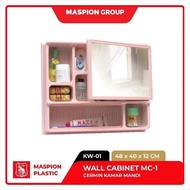 Maspion MC 1dozen Box Cabinet Multipurpose Mirror Glass Soap Box