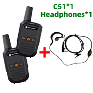 Motorola Walkie Talkie C51 Mini 5W High Power 5KM 16 Channels Radio 5km IP54 Waterproof UHF Hotel/Ou