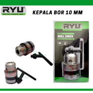 RYU Kepala Bor 10mm Chuck Bor 10 mm - Kepala Bor Listrik Kepala Mesin Bor 3/8 Drill Chuck