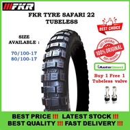 TAYAR  FKR SF22   70/100-17, 80/100-17 TUBELESS TYRE