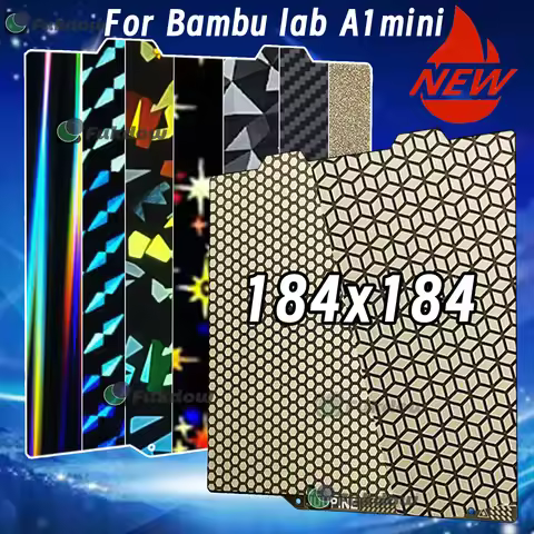 For Bambu Lab A1 Mini Build Plate Double Sided H1H PEY PEO PET PEI Bed Spring Steel Sheet Pei Sheet