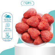 Package of 50g Crispy Dried Strawberries - Ingredients for Nougat Candy, Confectionery - SWEET BAKER