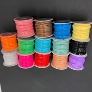 E-dagang Eksklusif Plastik PVC Mesra Alam 14 Warna Tali Jalinan DIY (Garisan Rata) Benang Plastik Ta