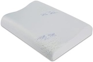 The White Willow Memory Foam Contour Pillow with a Removable Outer Cover and Zip for Kids (Multicolour)