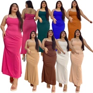 XL-4XL Aphrodite Mermaid Knitted Fabric Plussize Dress For Women