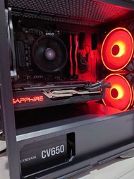 (Sold已售出, Custom Build possible可客製化) 電競砌機 R5 2600 5700xt 主機 打機 上網 Gaming not 3050 2070 6600 2080