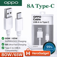 OPPO 8A Original Type C SuperVOOC Fast Charging Data Cable Type C Cable