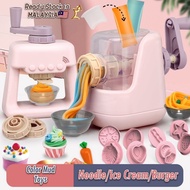 New Color Clay Toy Playdoh Set Playdough Set Toys For Kids Pretend Playset Ice Cream Maker Mainan Budak Perempuan
