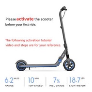 Ninebot E10 九號電動滑板車 8kg 適合青少年和成人 無電都可以用 not java neo 單車