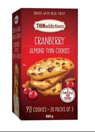 THINaddictives蔓越莓杏仁薄餅
