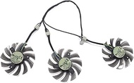 Youngran 75mm T128010SU 4Pin 0.35A Cooling Fan Compatible for Gigabyte GeForce GTX 770 680 980 GTX 1080 Ti 1060 1070 Ti Graphics Card Leisurely (Blade Color : Fan - 3PCS)