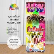 Cetak Spanduk Banner ES Kul Kul Dan Es Buah Mambo