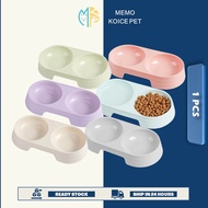 Economy Candy Pet Bowl Double Food & Water Feeding Colourful Bowl Cat Dog Kitten Puppy Budget Bowl B