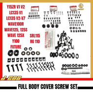 YAMAHA HONDA FULL BODY COVER SCREW COVERSET 100R/WAVE125/WAVE125S/ WAVE 125 X/Y100/FUTURE/SRL115 LC1