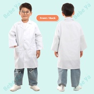 Kids Doctor Costume - Pretend Play White Coat Lab Coat Uniform Cosplay Kids Stethoscope Toys Baju Doktor Kanak Kanak