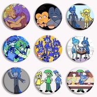 Bfb X Fanart Soft Button Pin Gaty and Two Pillow Dictionary Bfdi Cartoon Brooch Badge Bag Decor Acce