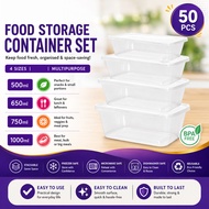 Microwave Container Food Container / Rectangular Food Container with Lid / Take Away Food Container 