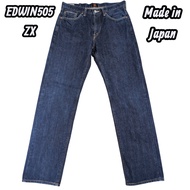 EDWIN 505ZX Selvedge Straight Denim Jeans W31 L32 Made in Japan