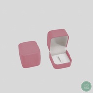 Pink Velvet Box Made Of Good Quality Materials Jewelry Ring Size 5.1x5.6x4.3 cm Store Maintain In A 