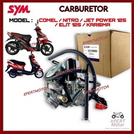 READY STOCK ✅ COMEL JETPOWER NITRO CARBURETOR ASSY ORIGINAL SYM 16100-KAS-0002-01 Prestasi enjin leb